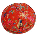 Orange - Front - Riva Paoletti Paradise Round Cushion Cover