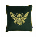 Emerald Green - Front - Riva Home Cerana Bee Design Cushion Cover