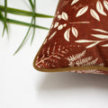 Brick - Side - Furn Fearne Botanical Print Feather Filled Cushion