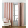 Blush - Front - Riva Paoletti Atlantic Ringtop Eyelet Curtains