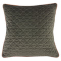 Charcoal Grey-Blush Pink - Front - Riva Home Quartz Cushion Cover with Geometric Diamond Design