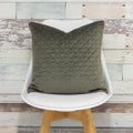 Charcoal Grey-Blush Pink - Back - Riva Home Quartz Cushion Cover with Geometric Diamond Design