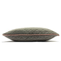 Charcoal Grey-Blush Pink - Side - Riva Home Quartz Cushion Cover with Geometric Diamond Design