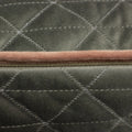 Charcoal Grey-Blush Pink - Close up - Riva Home Quartz Cushion Cover with Geometric Diamond Design