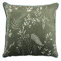 Sage Green - Front - Furn Fearne Botanical Cushion Cover