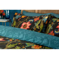 Black-Multicoloured - Side - Riva Paoletti Botanist Duvet Cover Set