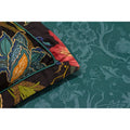 Black-Multicoloured - Close up - Riva Paoletti Botanist Duvet Cover Set