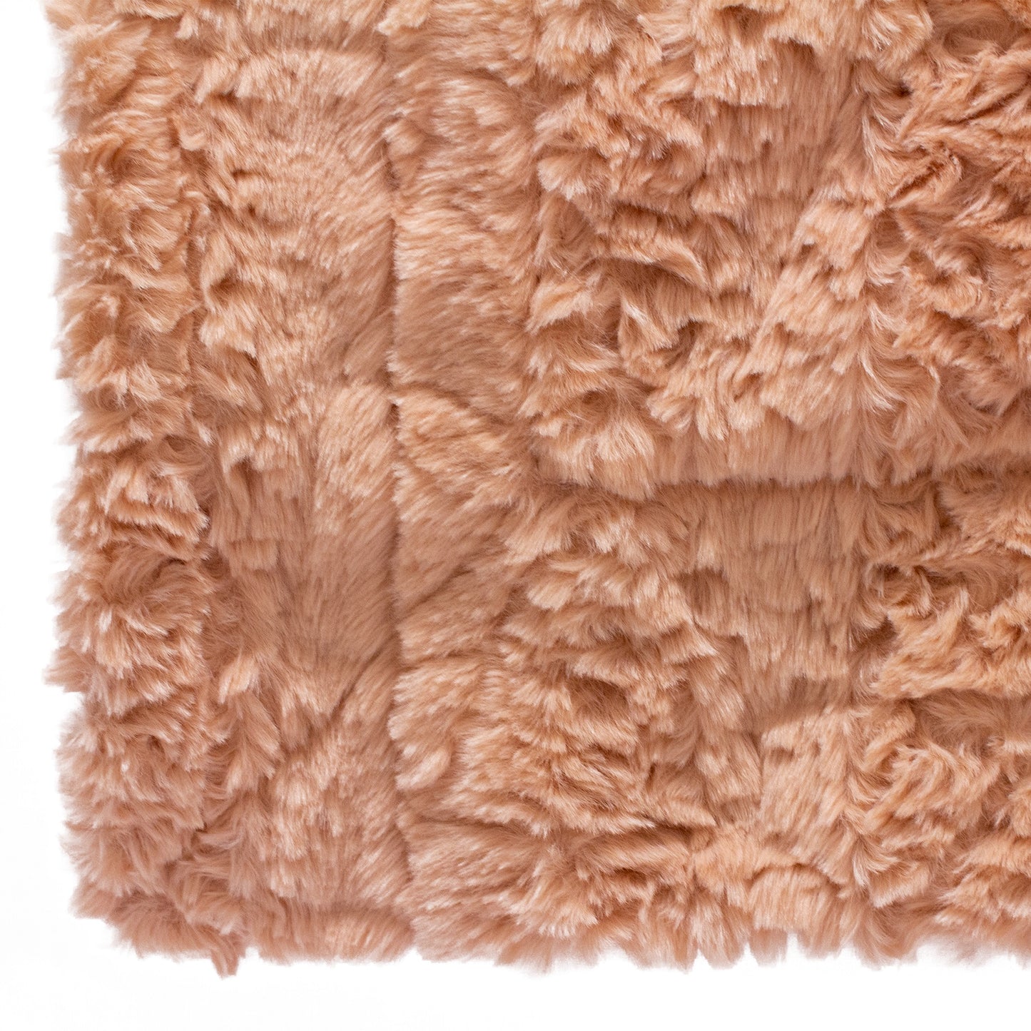 Blush Pink - Back - Furn Tundra Throw with Faux Fur Design