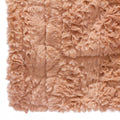 Blush Pink - Back - Furn Tundra Throw with Faux Fur Design