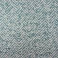 Teal - Side - Furn Weaver Throw with Herringbone Design