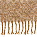 Gold - Back - Furn Weaver Throw with Herringbone Design