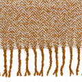 Gold - Back - Furn Weaver Throw with Herringbone Design
