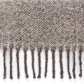 Grey - Back - Furn Weaver Throw with Herringbone Design