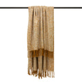 Gold - Front - Furn Weaver Throw with Herringbone Design