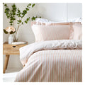 Blush - Back - The Linen Yard Hebden Duvet Cover Set