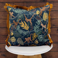 Blue-Orange - Pack Shot - Furn Monkey Forest Cushion Cover