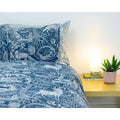 Midnight Blue - Side - Creative Cloth Winter Woods Duvet and Pillowcase Set