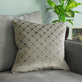 Grey - Back - Paoletti Avenue Cushion Cover