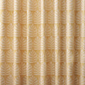 Ochre Yellow - Side - Paoletti Horto Eyelet Curtains