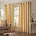 Ochre Yellow - Lifestyle - Paoletti Horto Eyelet Curtains