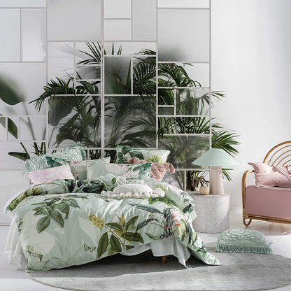 Multicoloured - Back - Linen House Glasshouse Square Pillowcase