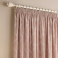 Blush Red - Back - Paoletti Olivia Pencil Pleat Curtains