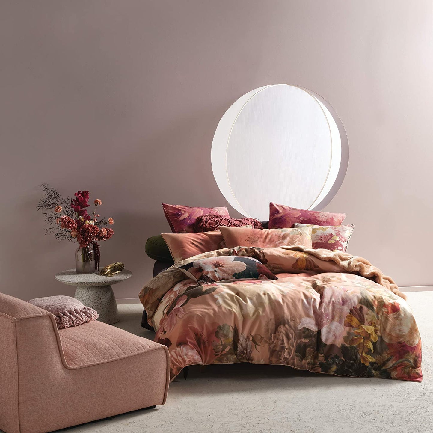 Multicoloured - Back - Linen House Floraine Square Pillowcase
