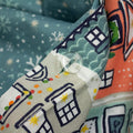 Multicoloured - Side - Furn Festive Christmas Town Duvet Cover Set