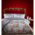 Multicoloured - Front - Furn Festive Christmas Town Duvet Cover Set