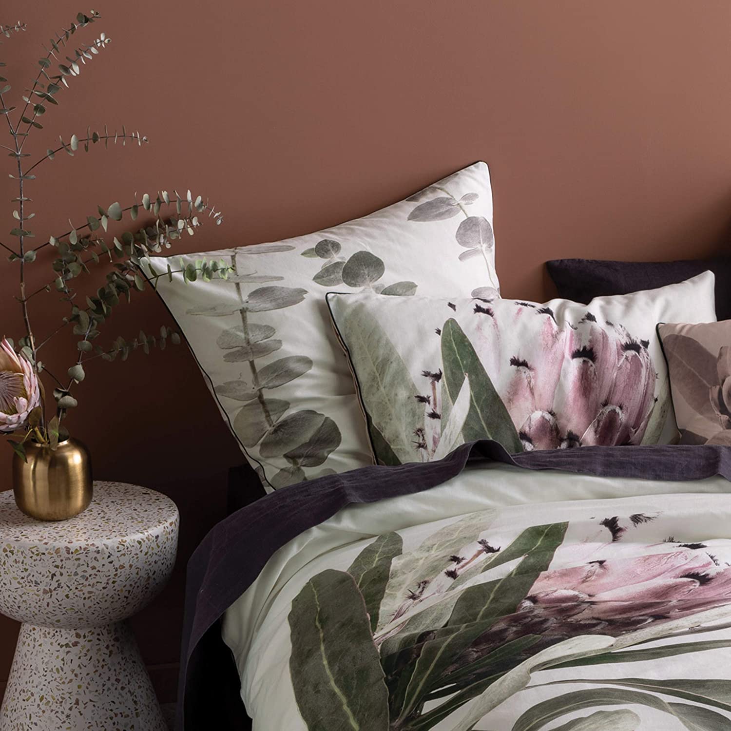 Multicoloured - Side - Linen House Alice Duvet Cover Set