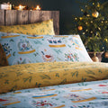 Blue - Side - Furn Twelve Days of Christmas Duvet Cover Set