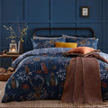 Navy - Front - Furn Forest Fauna Duvet Cover Set