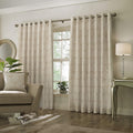 Natural - Front - Paoletti Horto Eyelet Curtains