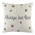 White-Black-Yellow - Front - Evans Lichfield Bee-Lieve Cushion Cover