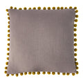 Dove Grey-Gold - Front - Riva Home Mardi Gras Cushion Cover