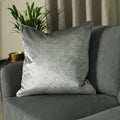 Silver - Back - Paoletti Florence Cushion Cover
