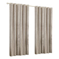 Silver - Front - Riva Home Belmont Ringtop Curtains