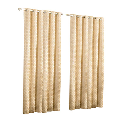 Beige - Front - Riva Home Belmont Ringtop Curtains