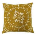 Ochre Yellow - Front - Furn Mandala Cushion Cover