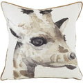 White-Brown - Front - Evans Lichfield Safari Giraffe Cushion Cover