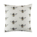 Off White-Black-Yellow - Front - Evans Lichfield Bee Happy Repeat Print Cushion Cover