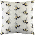 Off White-Black-Yellow - Front - Evans Lichfield Bee You Repeat Print Cushion Cover