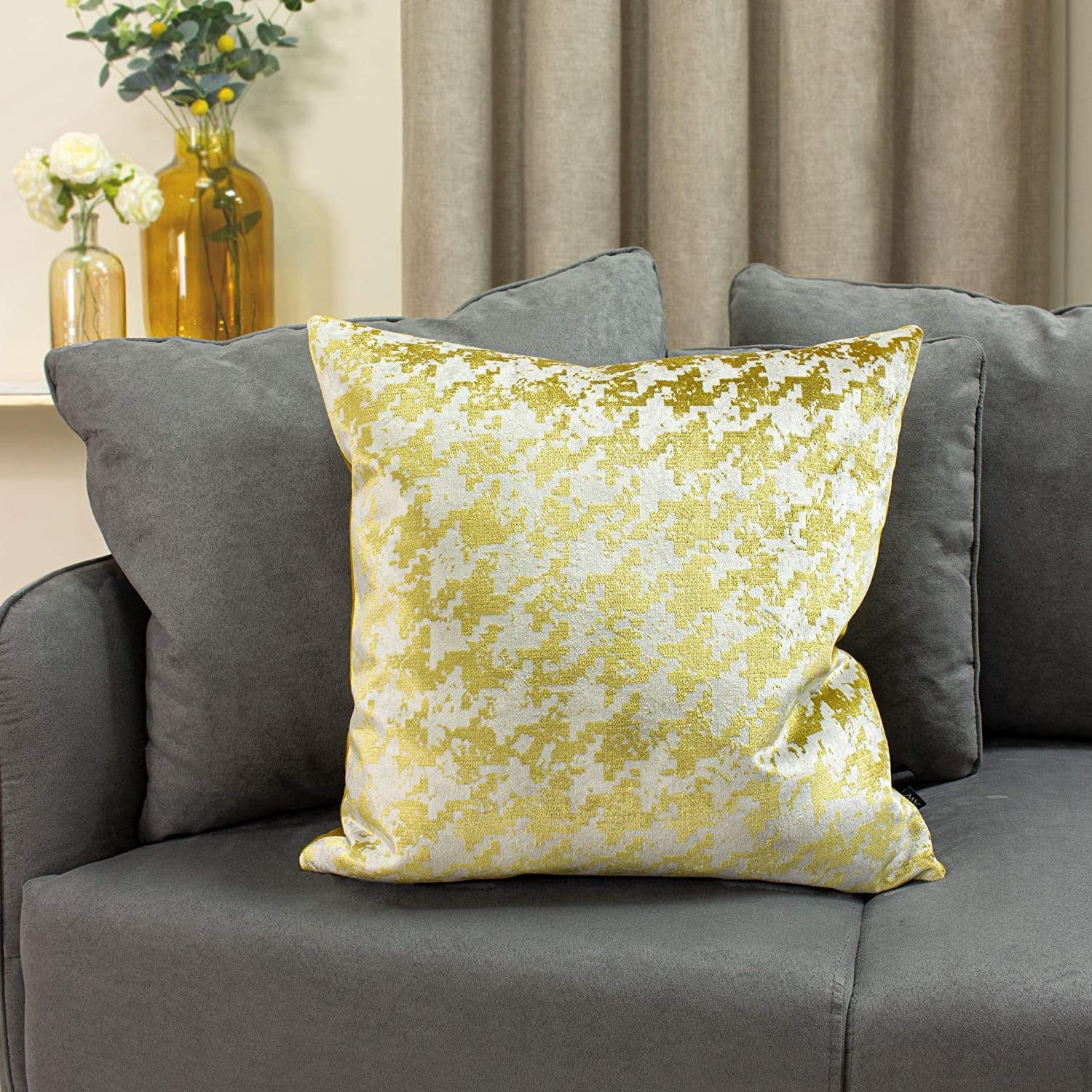 Gold - Side - Ashley Wilde Nevado Cushion Cover