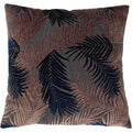 Blush Pink-Navy - Front - Paoletti Palm Grove Cushion Cover