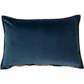 Blush Pink-Navy - Side - Paoletti Delano Lattice Cushion Cover