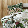 Multicoloured - Back - Linen House Wonderplant Square Pillowcase
