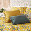 Ochre Yellow - Pack Shot - Furn Folk Floral Duvet Cover Set