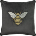Charcoal - Front - Paoletti Hortus Bee Cushion Cover