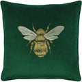 Emerald Green - Front - Paoletti Hortus Bee Cushion Cover