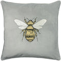 Silver Grey - Front - Paoletti Hortus Bee Cushion Cover